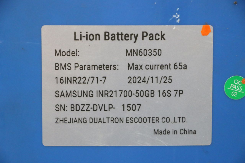 photo de BATTERIE DUALTRON VICTOR LIMITED 1 - Zoom auf Gebrauchszustand