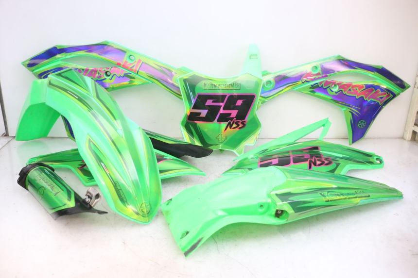 photo de KOMPLETTE VERKLEIDUNG KAWASAKI KXF KX-F 250 (2017 - 2019) - Hauptansicht