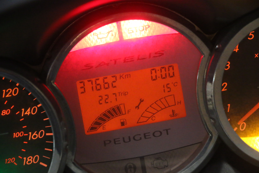 photo de TACHOMETER  PEUGEOT SATELIS 300 (2012 - 2015) - Ergänzendes Produktfoto