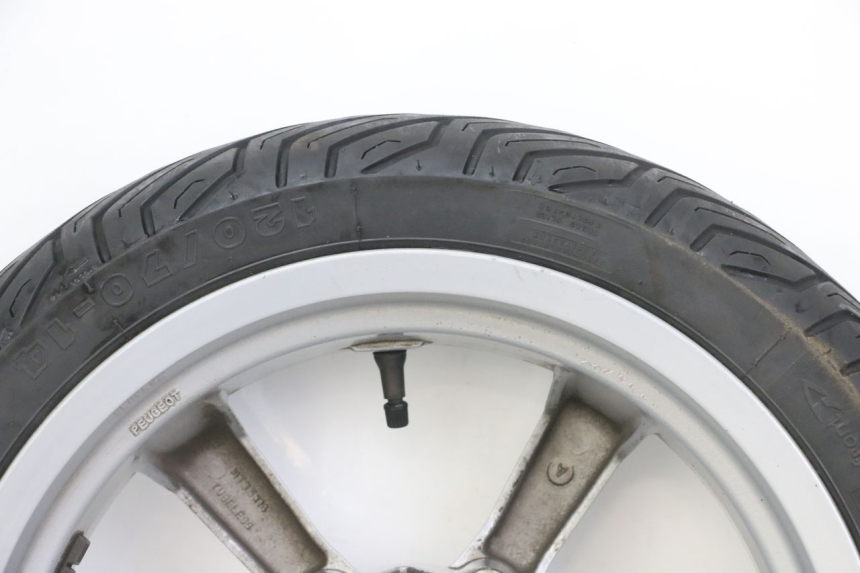 photo de VORDERRADFELGE UND REIFEN PEUGEOT SATELIS 125 (2013 - 2018) - Kennzeichnungen und Originalreferenzen