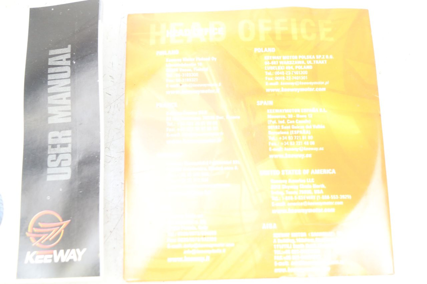 photo de BENUTZERHANDBUCH KEEWAY F-ACT FACT 50 (2006 - 2011) - Gesamtansicht des Produkts