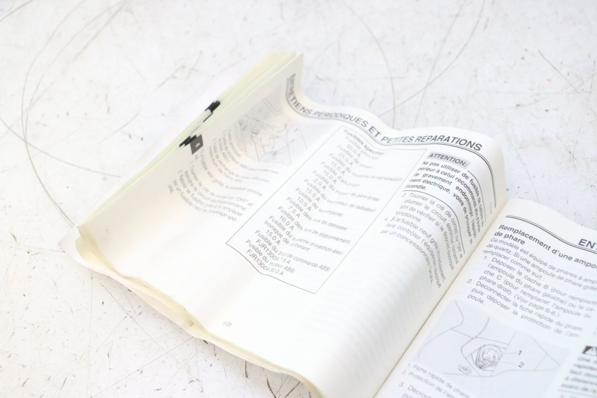 photo de BENUTZERHANDBUCH YAMAHA FJR 1300 (2001 - 2005) - Zoom auf Gebrauchszustand