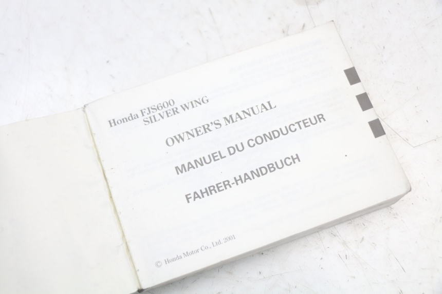 photo de BENUTZERHANDBUCH HONDA FJS SILVERWING SILVER WING 600 (2001 - 2010) - Gesamtansicht des Produkts