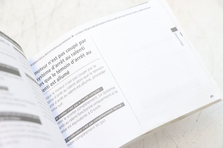 photo de BENUTZERHANDBUCH HONDA PCX (JF57/JF64) 125 (2014 - 2018) - Detailansicht des Bauteils