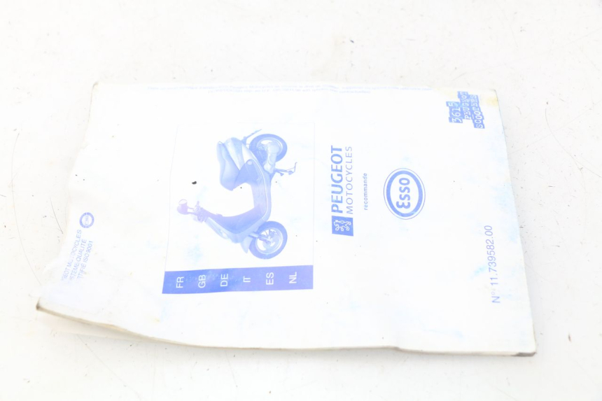 photo de BENUTZERHANDBUCH PEUGEOT VIVACITY 50 (1998 - 2003) - Oberflächenzustand und Material