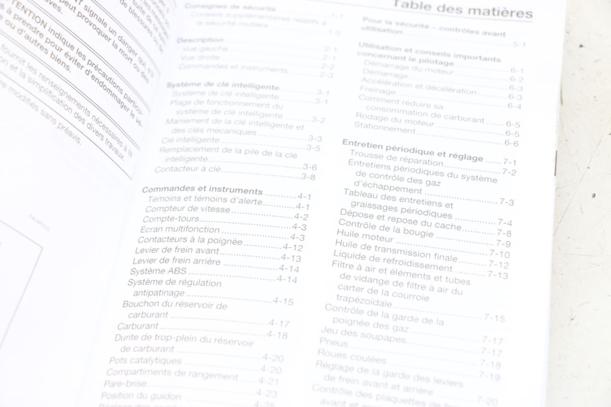 photo de BENUTZERHANDBUCH YAMAHA XMAX X-MAX ABS 125 (2017 - 2020) - Detailansicht des Bauteils