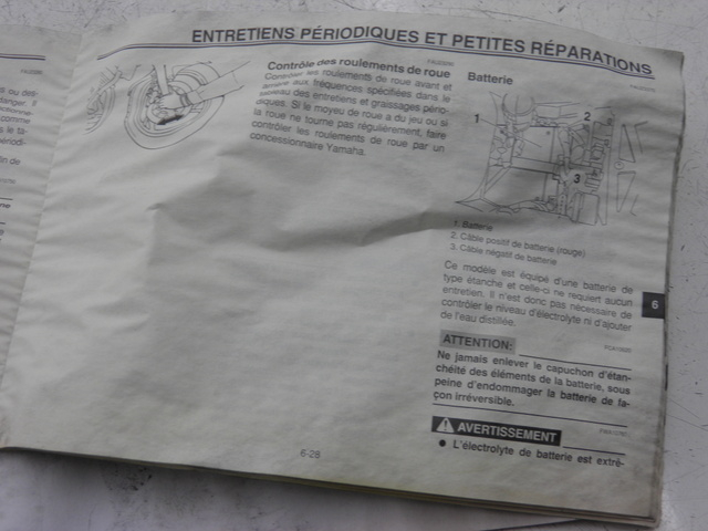 photo de BENUTZERHANDBUCH YAMAHA TDM 900 (2004 - 2006) - Detailansicht des Bauteils