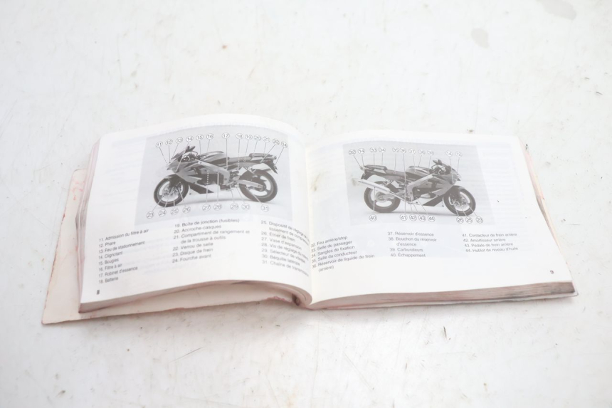 photo de BENUTZERHANDBUCH KAWASAKI ZX-6R ZX6R 600 (2000 - 2002) - Gesamtansicht des Produkts