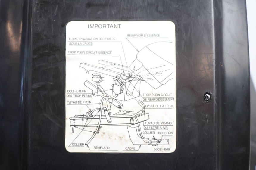photo de RADHAUS HINTEN KAWASAKI GPX F ZX750F 750 (1986 - 1990) - Details der Befestigungspunkte