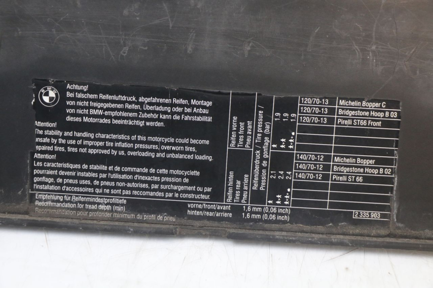 photo de HINTEN SITZ BMW C1 125 (2000 - 2003) - Alternative Perspektive